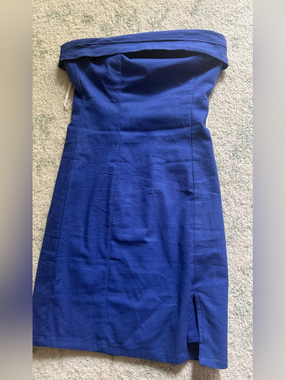 Hello Molly Strapless Mini Dress in Cobalt Blue XS/0